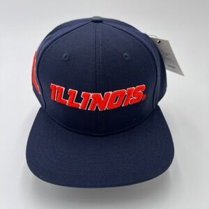 Pro Standard Navy University Illinois Fighting Illini Snapback Baseball Cap‎ Hat